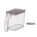 アスベル フォルマ MSポット 480ml [保存容器 調味料入れ 小容量 計量 砂糖 塩 小麦粉] A1107 グレー 爆買