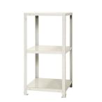 ショッピングスチールラック キタジマ スチールラック スマートラック 白 3段【北海道・沖縄・離島配送不可】【時間帯指定不可】【同梱不可】 NSTR-327 幅450mm 【C】【代引不可】