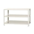 キタジマ スチールラック スマートラック 白 3段【北海道・沖縄・離島配送不可】【時間帯指定不可】【同梱不可】 NSTR-166 幅900mm 【C】【代引不可】 爆買