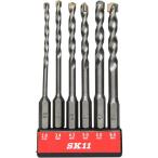 SK11 コンクリートドリルセット 6本組 [先端工具 インパクトドライバー 回転ドリル 充電ドリル 穴あけ] SICD-1 爆買