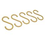 【在庫処分】平安伸銅 Sフック大(茶) [突っ張り棒 つっぱり棒用 S字フック ブラウン 衣類 小物 引っ掛ける] FB-36 爆買