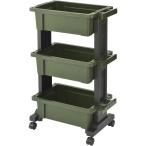 JEJアステージ (ASTAGE) ツールワゴンボックス グリーン [収納 3段 電動工具 道具 部品 整備 エアーツール キャスター] TWB-490G 爆買