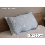 大宗 D''s collection 接触冷感 プリント枕パット 45×55cm [寝具 枕カバー 夏用 ひんやり] シマエナガ柄/ブルー