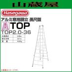 長谷川工業 アルミ専用脚立 TOP3.0-36 天板高さ：3.49m/脚立全長：3.61m
