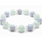 Yahoo! Yahoo!ショッピング(ヤフー ショッピング)パワーストーン ブレスレット アクアマリン ブルーレースアゲート 水晶 天然石 メンズ レディース