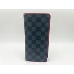 LOUIS VUITTON ルイヴィトン ダミエグラフィット ポルトフォイユブラザ メンズ 長財布 2つ折り ボルドー N63254 中古