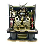 ショッピング戦国武将 5号　52 黒黄伊達ブロンズ　伊達政宗 鎧　屏風 弓太刀 飾り台 付き　五月人形　鎧飾り　鎧　戦国武将　戦国武将の兜　兜飾り　コンパクト　端午の節句　初節句