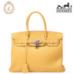 HERMES エルメス 　バーキン30 　ハンドバッグ 　トゴ　ジョーヌ　Janne (シルバー金具） ハンドバッグ レディース