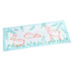 山のてぬぐい　シカの休息