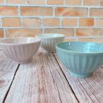 ≪なくなり次第終了≫シャーベットカラー ソギ茶碗 日本製 陶器 かわいい ごはん 飯碗 お茶碗 おしゃれ かわいい 中平 パステル ピンク ブルー アイス 粉引