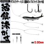 ヒラメ 仕掛け 泳がせ釣り 仕掛け 飲ませ釣り 仕掛け ダブル ワイヤーハリス トレブルフック 直径0.30mm ヒラメ仕掛け 釣り ワイヤー 泳がせ 釣り 針