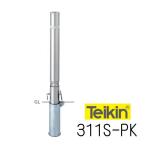 ショッピングバリ 帝金バリカー　３１１Ｓ−ＰＫ　脱着式　 76.3mm径　車止めポール　スプリング付