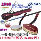 アシックス asics グランドゴルフクラブ ターゲットショットTC 一般右打者専用 ＧＧＧ192 ケース ボールの３点セット グラウンドゴルフ用品