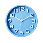 壁時計 屋内オフィス/家/台所/寝室の壁時計電池式のための円形の無言の装飾的な壁時計（赤） 大きな掛け時計 (Color : Blue)