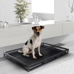 ショッピングトイレ トイレトレー ワイド、ステンレス製犬用トイレトイレトレイ、犬トイレ、犬 といれトレー、トイレトレー、ペット用室内トイレ、中型および大型の犬用トイレを備え