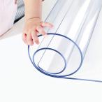 PVC製 透明 テーブルクロス 厚さ2MM テーブルマット 100*190CM デスクマット マット テーブルカバー 透明ビニールシート 長方形 防水 耐熱 耐久 汚れ防止 テーブ