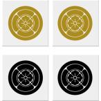  круг . 4 person дерево . маленький дом . наклейка 35mm 2 листов ввод 