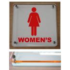 トイレマークプレート カラーエッジW式 10cmx10cm トイレマーク 二層式のトイレプレート 10cmの小さなプレート