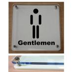 トイレマークプレート　カラーエッジW式 　 10cmx10cm　トイレマーク　二層式のトイレプレート　１０ｃｍの小さなプレート