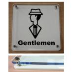 トイレマークプレート カラーエッジW式 10cmx10cm トイレマーク 二層式のトイレプレート 10cmの小さなプレート