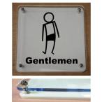 トイレマークプレート カラーエッジW式 10cmx10cm トイレマーク 二層式のトイレプレート 10cmの小さなプレート