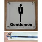 トイレマークプレート カラーエッジW式 10cmx10cm トイレマーク 二層式のトイレプレート 10cmの小さなプレート