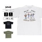 Schott ショット メンズ トップス 綿100％ 半袖 Tシャツ バックプリントSESSION セッション イラスト アメカジ ストリート ルード  7825134029