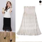  lady's A line skirt maternity skirt long height maternity wear .. clothes casual body type cover spring summer maternity skirt waist adjustment easy 