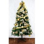 店舗・イベント用品 クリスマス ツリー・リース 150cmカナディアンツリーセット・ゴールド
