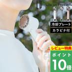 特典付 ライフオンプロダクツ ペルチェ冷却機能ハンディファン カラビナ付 LCAF004 冷却プレート 小型 手持ち おしゃれ ハンズフリー ネックストラップ 充電式