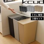 特典付kcudクードシンプルスリムクラフト3個セットゴミ箱36L45リット...
