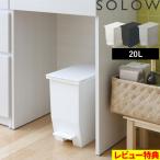 特典付 SOLOW ソロウ ペダルオープンツイン 20L ごみ箱 ゴミ箱 トラッシュカン ダストボックス 観音開き ペダル付き ゴミ袋 GSLW0001 GSLW0002 リス RISU