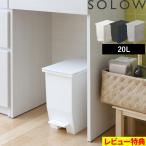 SOLOW ソロウ ペダルオープンツイン 20L ごみ箱 ゴミ箱 トラッシュカン ダストボックス 観音開き ペダル付き ゴミ袋 GSLW0001 GSLW0002 リス RISU