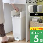 特典付 ソロウ ペダルオープンツイン 35L 分別ごみ箱 ゴミ箱 ダストボックス 蓋付き 観音開き ペダル付き GSLW0003 GSLW0004 リス RISU SOLOW