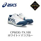 ASICS CP603 G-TX 100　ホワイト×マコブルー　新作　ゴアテックス　アシックス　ウィンジョブ　安全靴　作業靴  セーフティー シューズ スニーカー13-2