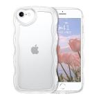 GUAGUA iPhone Se ケース クリア ウェーブ いphone Se第3世代 Se第2世代 7 8 se2 se3 ソフト 純透明