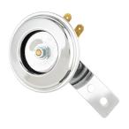  Kijima (Kijima) мотоцикл детали Mini звуковой сигнал 65mm высокий тон 380Hz 12V автомобильный универсальный хром 304-8241