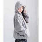 ショッピングアルジー 10%OFF/メール便NG/子供服/キッズ/ジュニア/女子/羽織/ブルゾン/ジャケット/ネコミミBIGエコファーアウター/ALGY【アルジー】2025秋冬