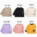 メール便/子供服/キッズ/長袖/Tシャツ/トップス/男子/女子/ロンT/袖イロイロプリントTシャツ/BREEZE【ブリーズ】2026春