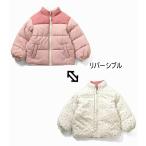 ショッピングセラフ メール便NG/子供服/キッズ/アウター/女の子/防寒ジャケット/ジャンパー/軽量/花柄/リバーシブル 中綿 アウター/Seraph【セラフ】2025秋冬