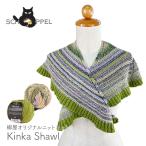 編み物 キット 毛糸 SCHOPPEL(ショッペル) Edition3とLife Style solidcolorのKinka Shawl(キンカショール) 柳屋 Bernd Kestler(ベルンド・ケストラー) コラボ