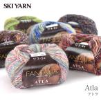 毛糸 セール 中細 ウール 100％ 段染め / SKI YARN(スキー毛糸) スキーファンタジア アトラ 秋冬 / 在庫セール45％OFF