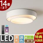 シーリングライト LED 6畳 14畳 調光調色 リモコン付きスマホ制御可能 照明器具 天井照明 インテリア 節電 省エネ 寝室 和室 洋室 リビング シンプル 取付簡単