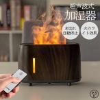 加湿器 ナノミスト 卓上 超音波 アロマ ディフューザー 焚火 炎 おしゃれ シンプル コンパクト 小型 タイマー コンセント リモコン 乾燥対策 ウイルス対策