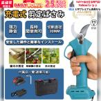 電動剪定ばさみ 電気剪定ばさみ バッテリー付き 枝切ばさみ 枝切りはさみ 枝切り鋏 バサミ 充電式 コードレス 剪定鋏 18Vバッテリー対応 切断枝径30mm