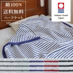 タオルケット 今治 おしゃれ ハーフ 100×140 日本製 綿100 洗える オールシーズン 夏掛け 肌掛け ひざ掛け 子供 ボーダー柄 ブランド ギフト レイユール