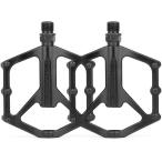 自転車 ペダル アルミ合金 自転車 パーツ フラットペダル 滑り止め 左右セット クロスバイクロードバイク MTB DU ベアリング 取り付け簡単