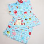 甚平 女児用 女の子 子供用 5才〜6才 適合身長105cm〜115cm 日本染色 夏祭り 花火 ゆかた 新品（株）安田屋t636001915