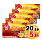ポンパドール ルイボスティー ピーチ&パッションフルーツ 1箱(1.75g×20TB入り)×5箱セット ドイツ産 ティーバッグ 紅茶 POMPADOUR