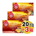 ポンパドール ルイボスティー ピーチ&パッションフルーツ 1箱(1.75g×20TB入)x3箱セット ドイツ産 ティーバッグ 紅茶 POMPADOUR